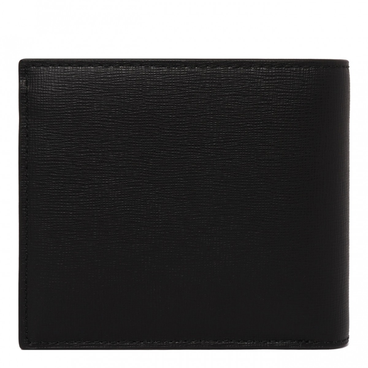 Black Logo Print Wallet