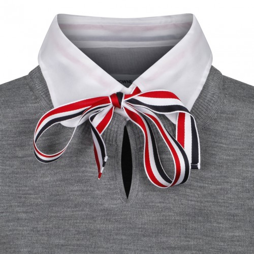 Light Grey Pullover Combo Shirt