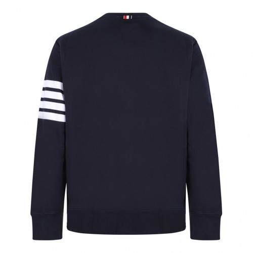 Navy Blue 4-Bar Sweatshirt 2