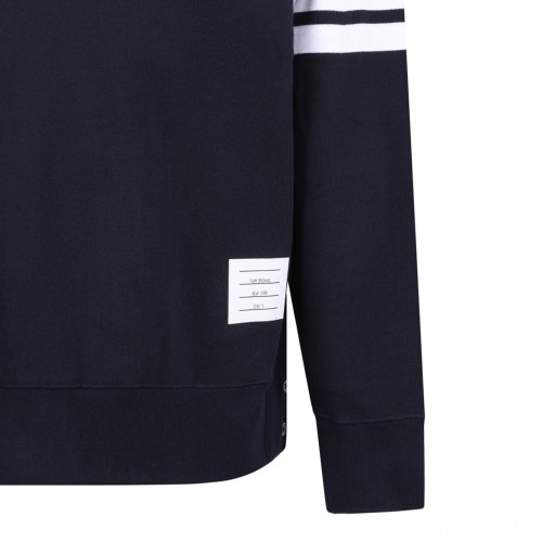 Navy Blue 4-Bar Sweatshirt