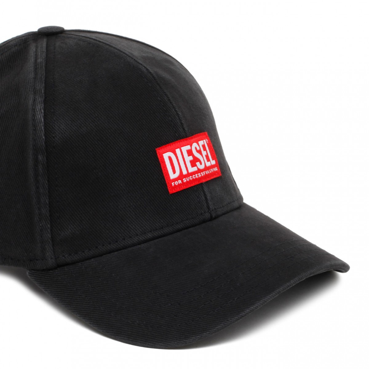 Black Logo Patch Baseball Cap