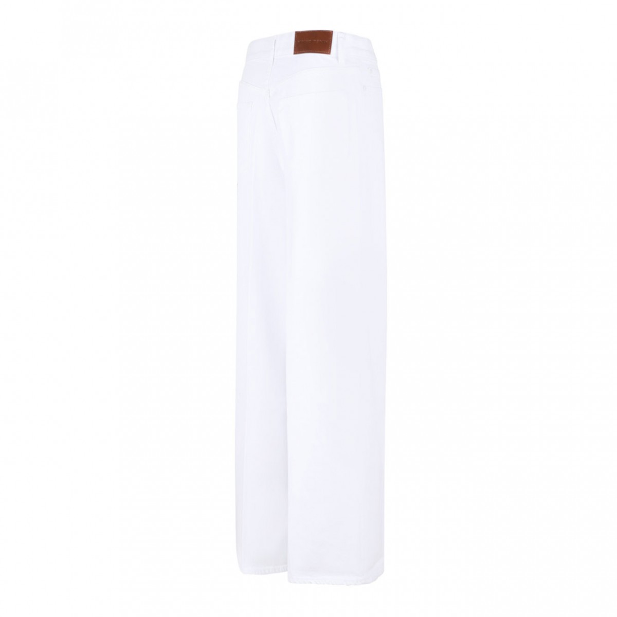 White Chain Detail Pants