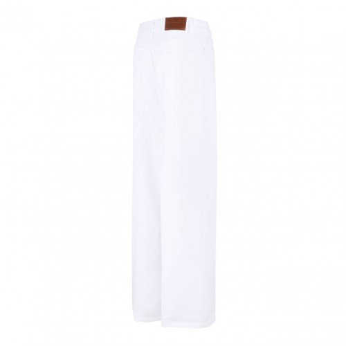 White Chain Detail Pants