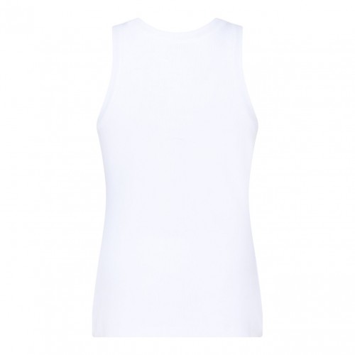 White Logo Plaque Tank Top 2