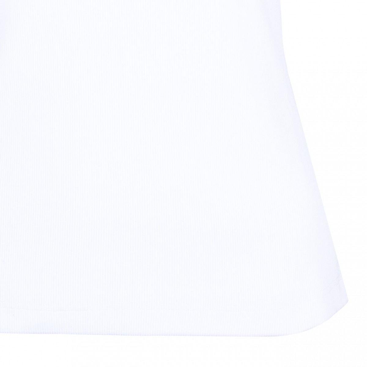 White Logo Plaque Tank Top