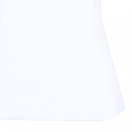 White Logo Plaque Tank Top