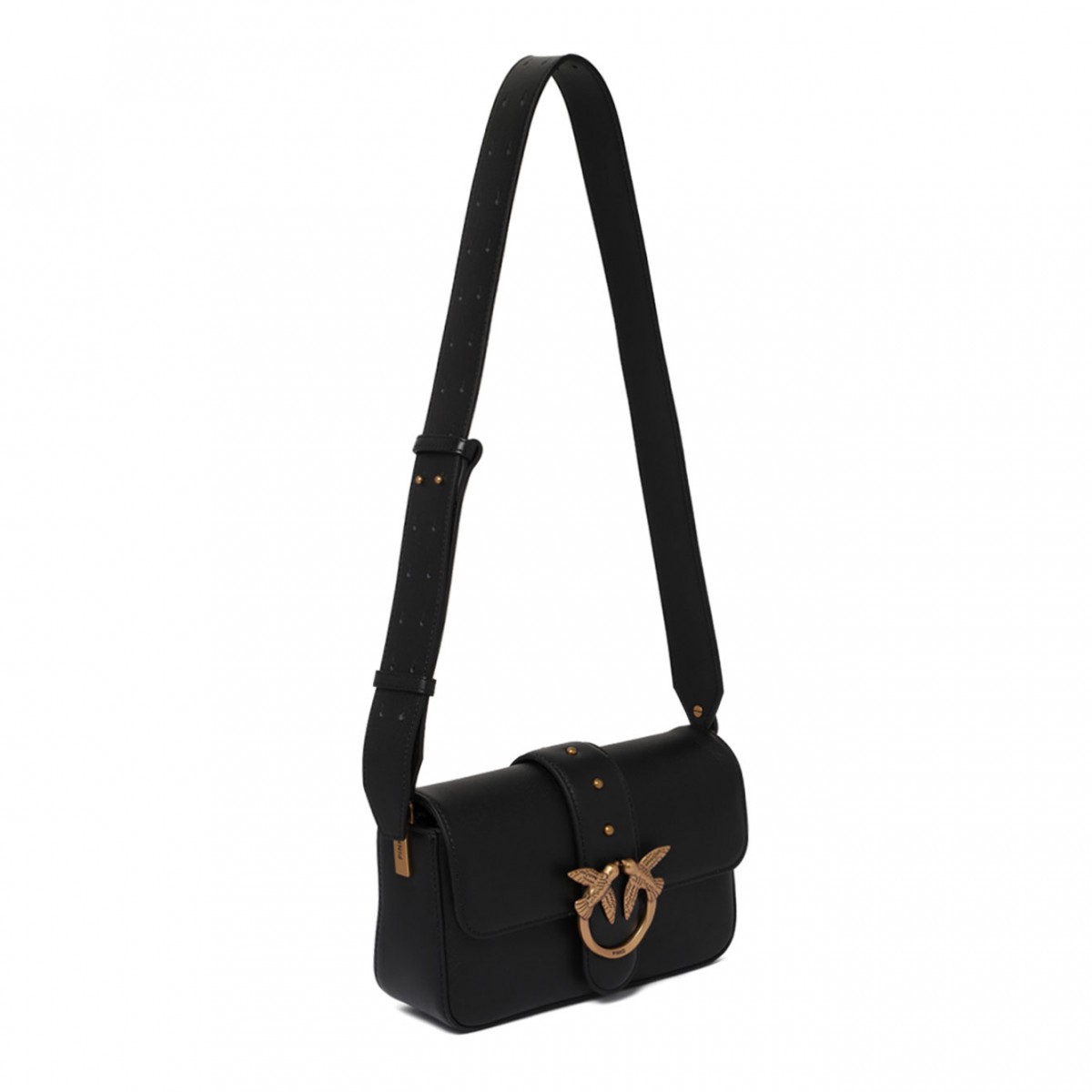 Black Mini Love One Slouchy Shoulder Bag