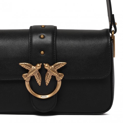 Black Mini Love One Slouchy Shoulder Bag