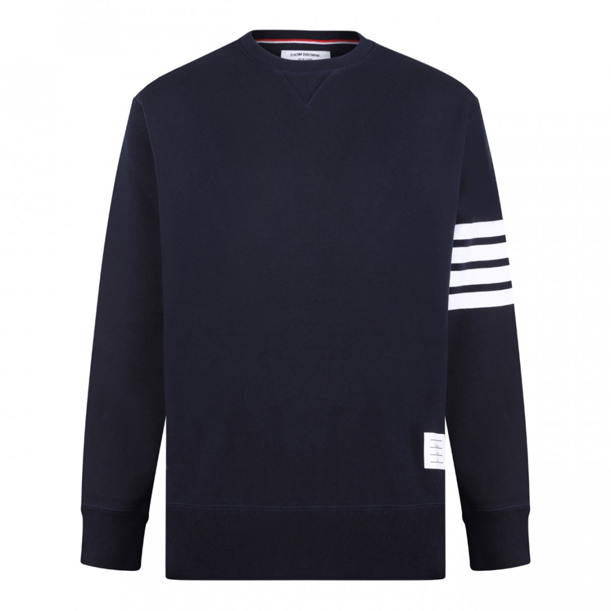 Navy Blue 4-Bar Stripe Sweatshirt