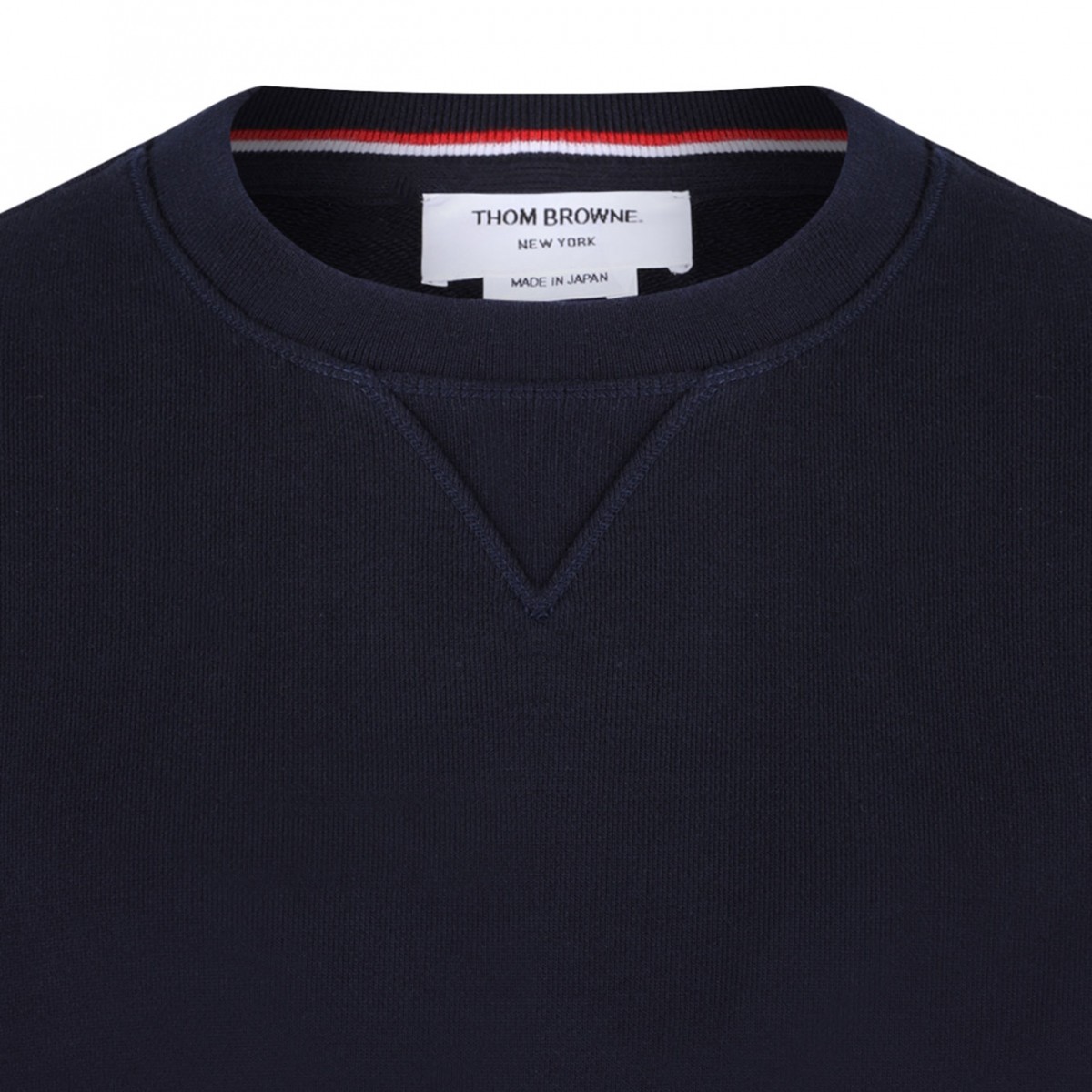Navy Blue 4-Bar Stripe Sweatshirt