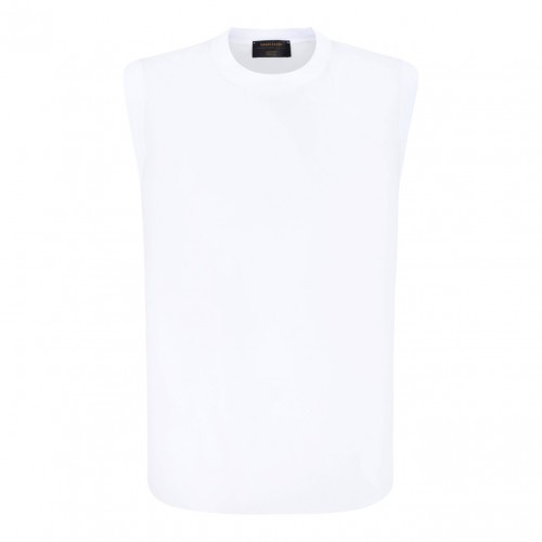 White Sleeveless Top