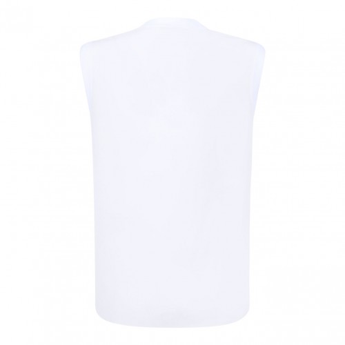 White Sleeveless Top