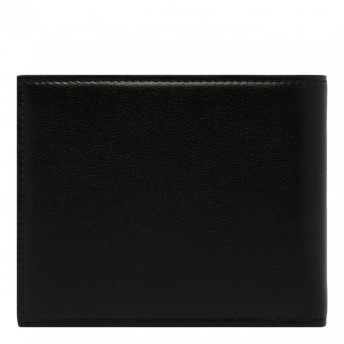Black Logo Print Wallet