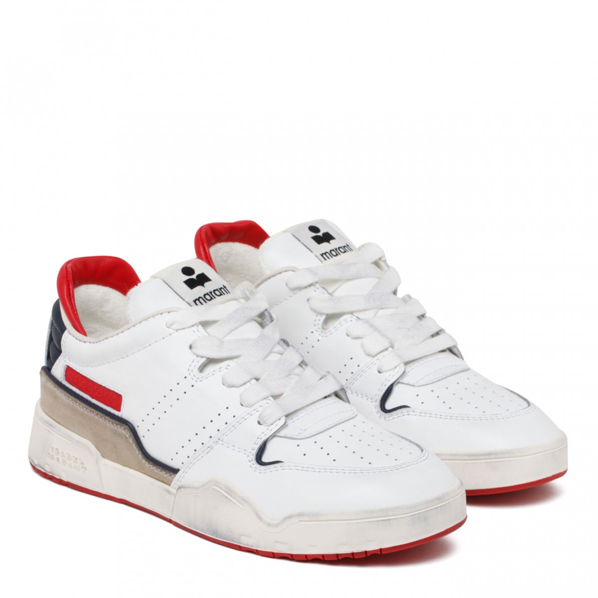 White Emree Panelled Sneakers