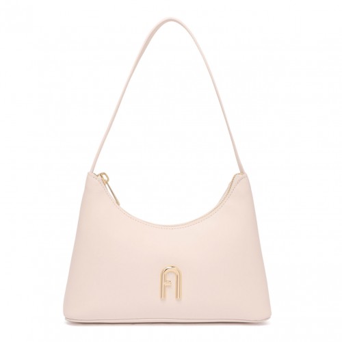 Cream Mini Diamamte Shoulder Bag