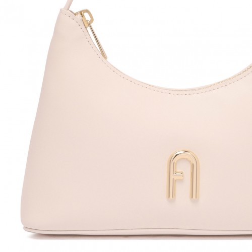 Cream Mini Diamamte Shoulder Bag