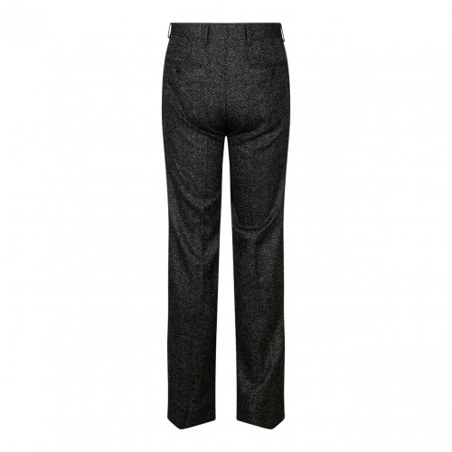 Smoky Black Wool Trousers 2