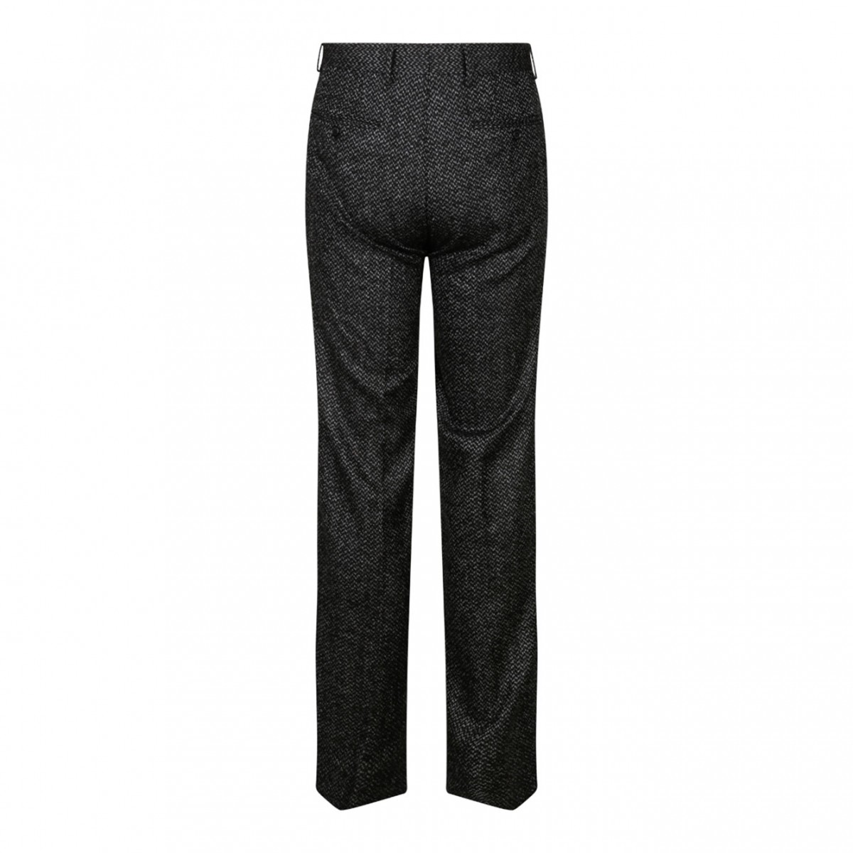 Smoky Black Wool Trousers