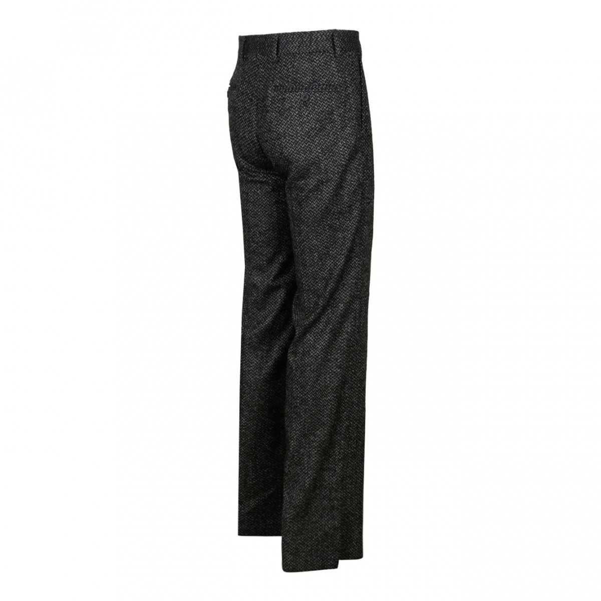 Smoky Black Wool Trousers