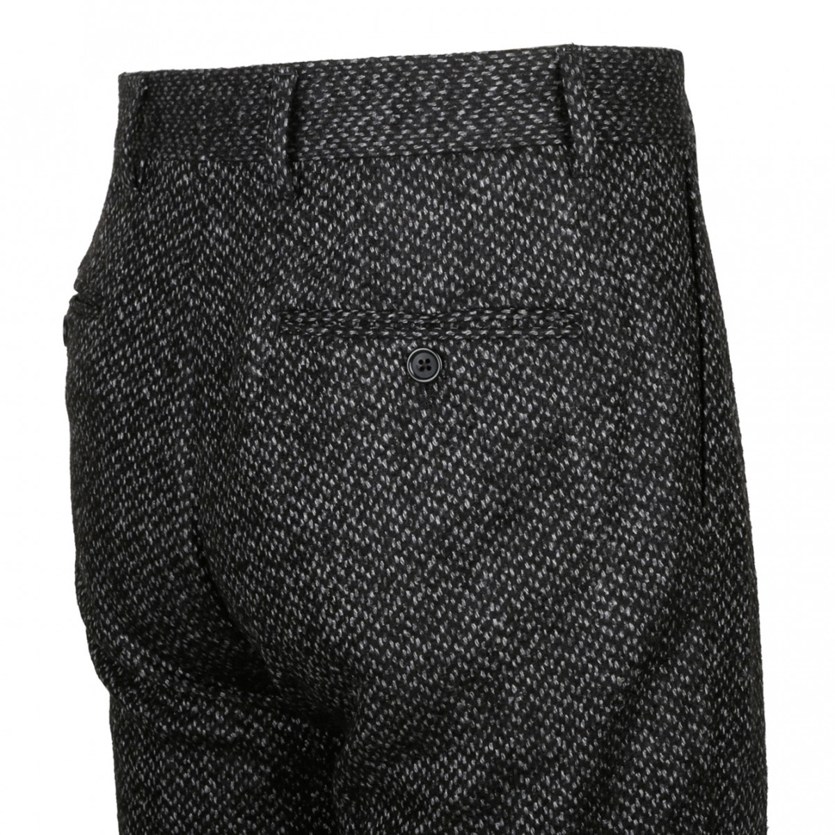 Smoky Black Wool Trousers