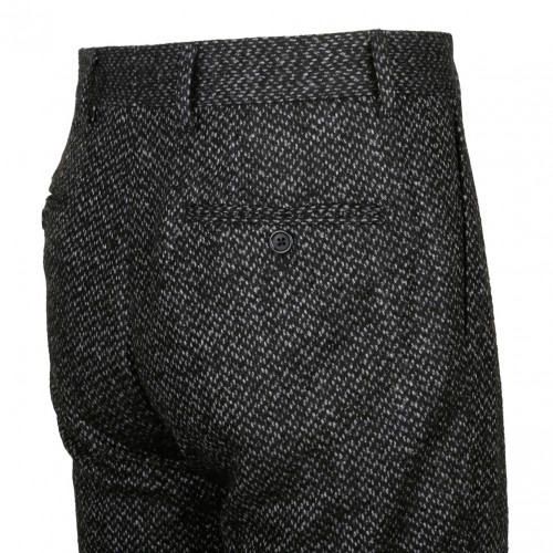 Smoky Black Wool Trousers