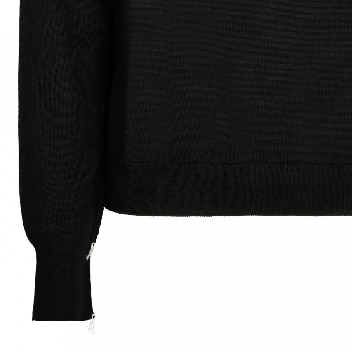 Black Wool Roll Neck Jumper