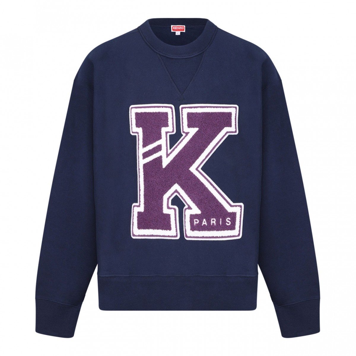 Midnight Blue Logo-Applique Sweatshirt