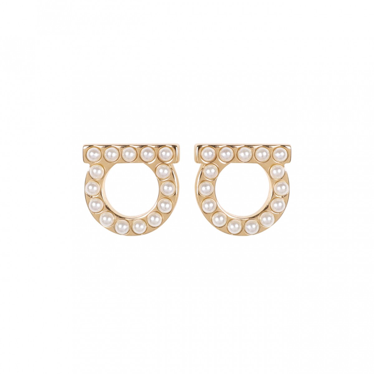 Gold Tone Gancio Earrings
