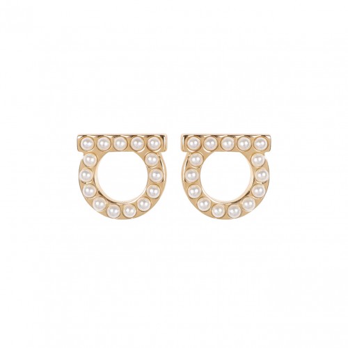 Gold Tone Gancio Earrings