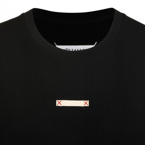 Black Four Stitch Logo T-Shirt