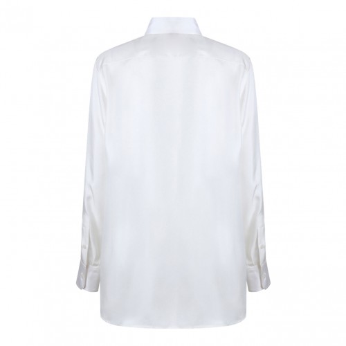 White Silk Shirt