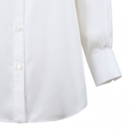 White Silk Shirt