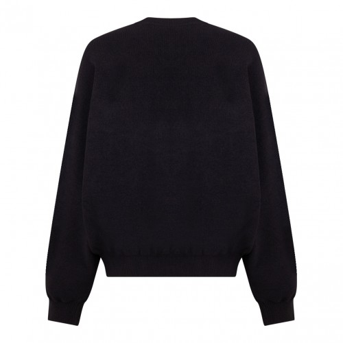 Black Logo Embossed Jumper 2