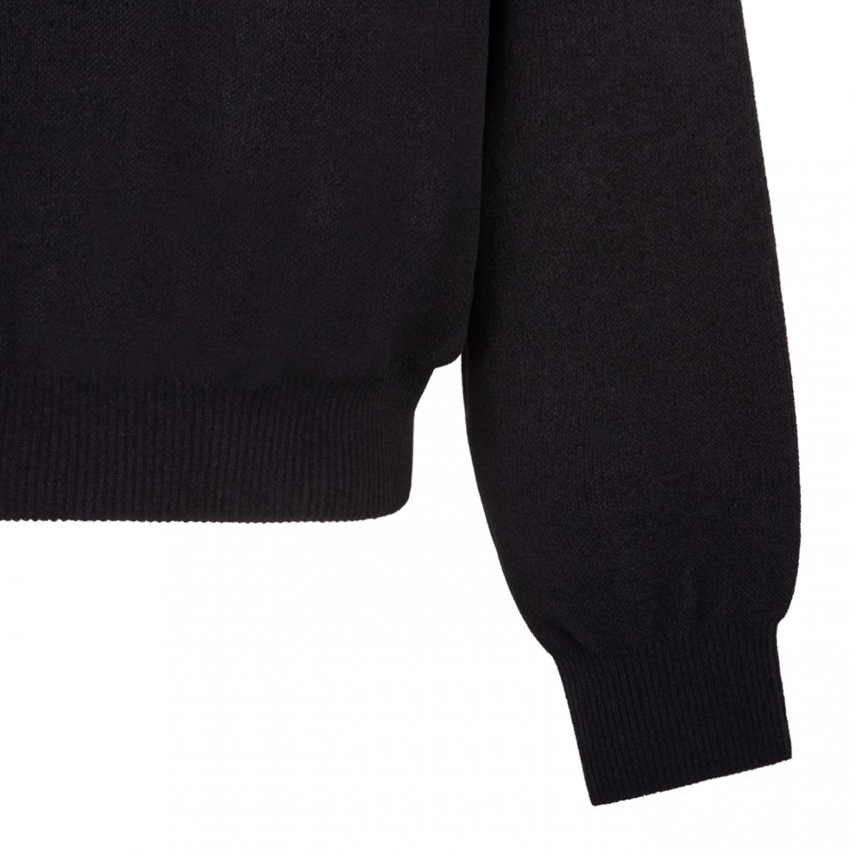 Black Logo Embossed Jumper