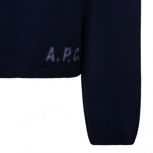 Navy Blue Wool Jumper