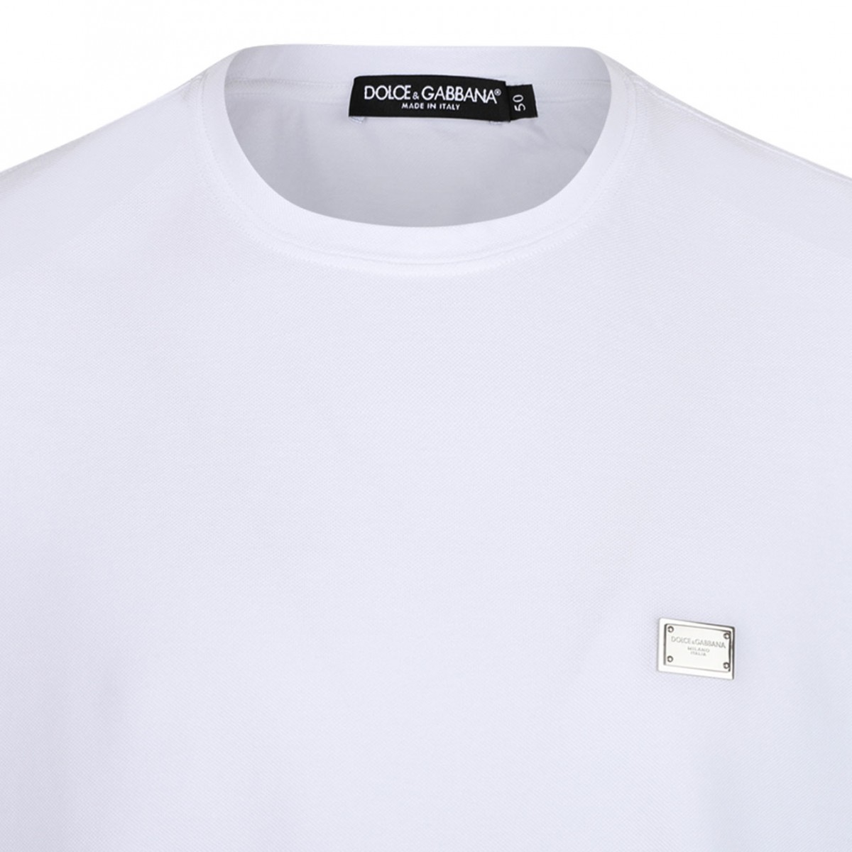 White Logo Plaque T-Shirt