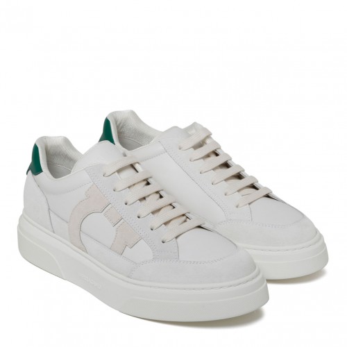 White and Green Cassina Sneakers 2