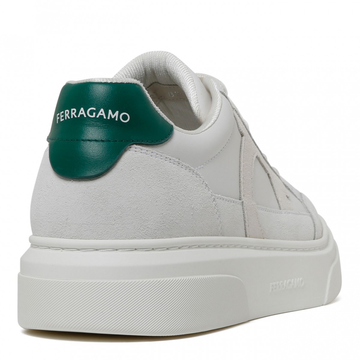 White and Green Cassina Sneakers