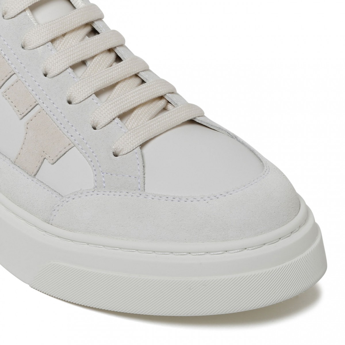 White and Green Cassina Sneakers