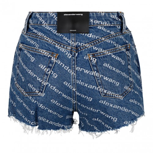 High Waisted Worn Effect Shorts