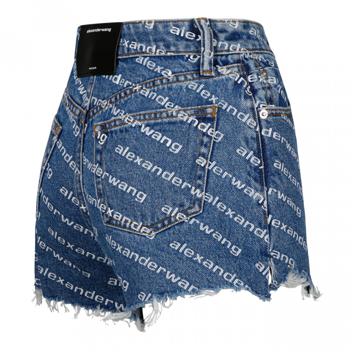 High Waisted Worn Effect Shorts