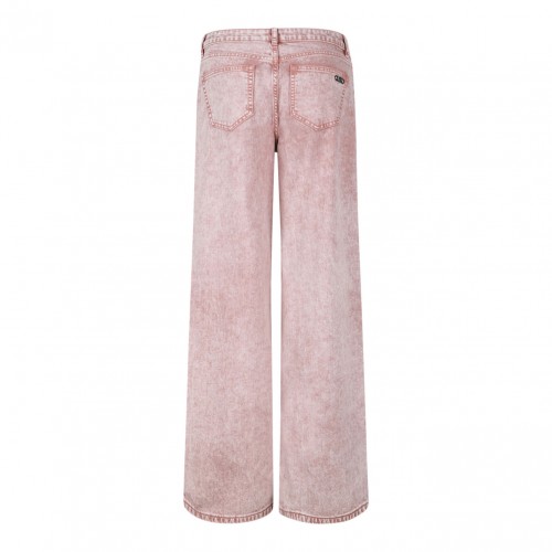 Pink Wide Leg Jeans 2