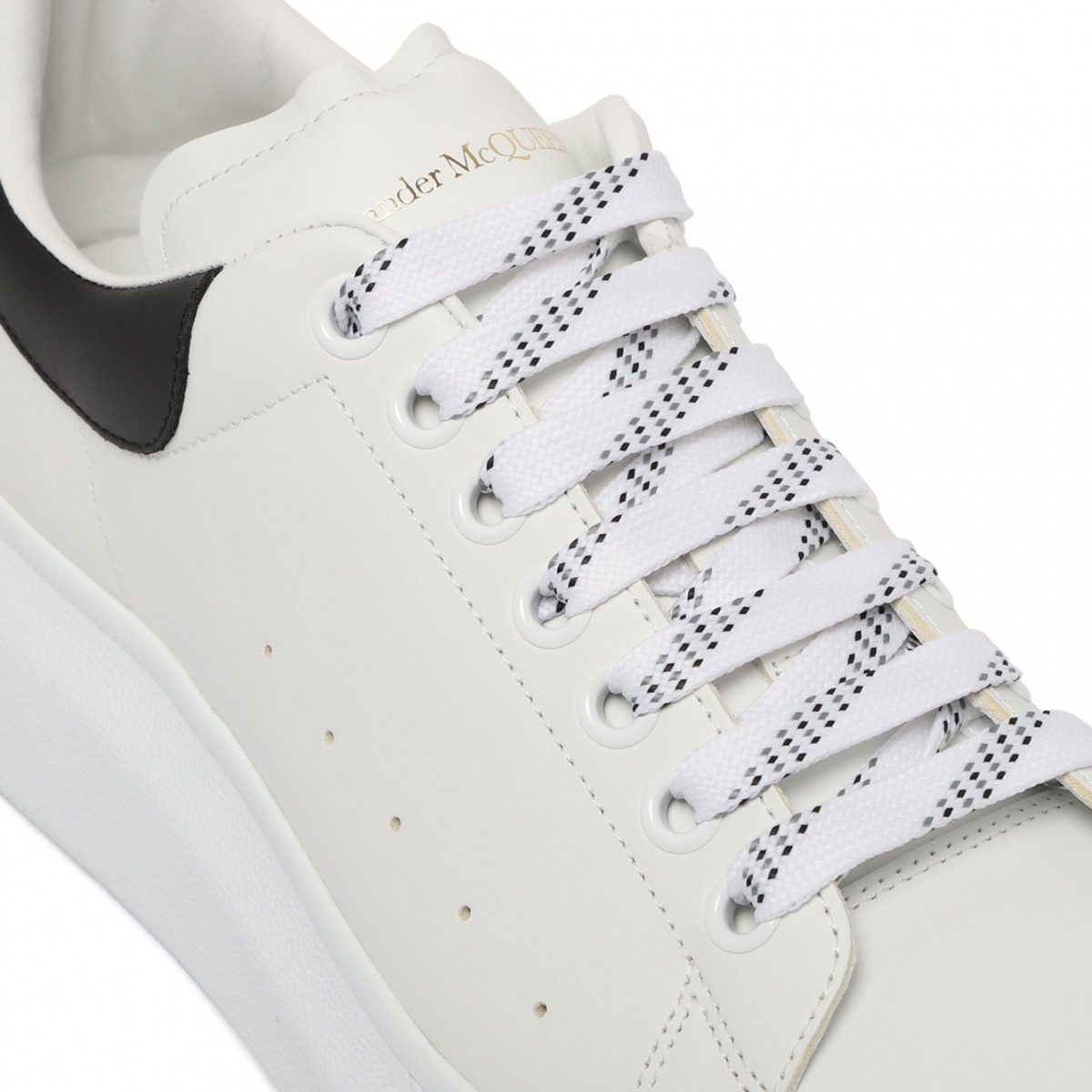 White and Black Oversized Sneakers