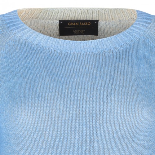 Blue Fine Knit Jumper