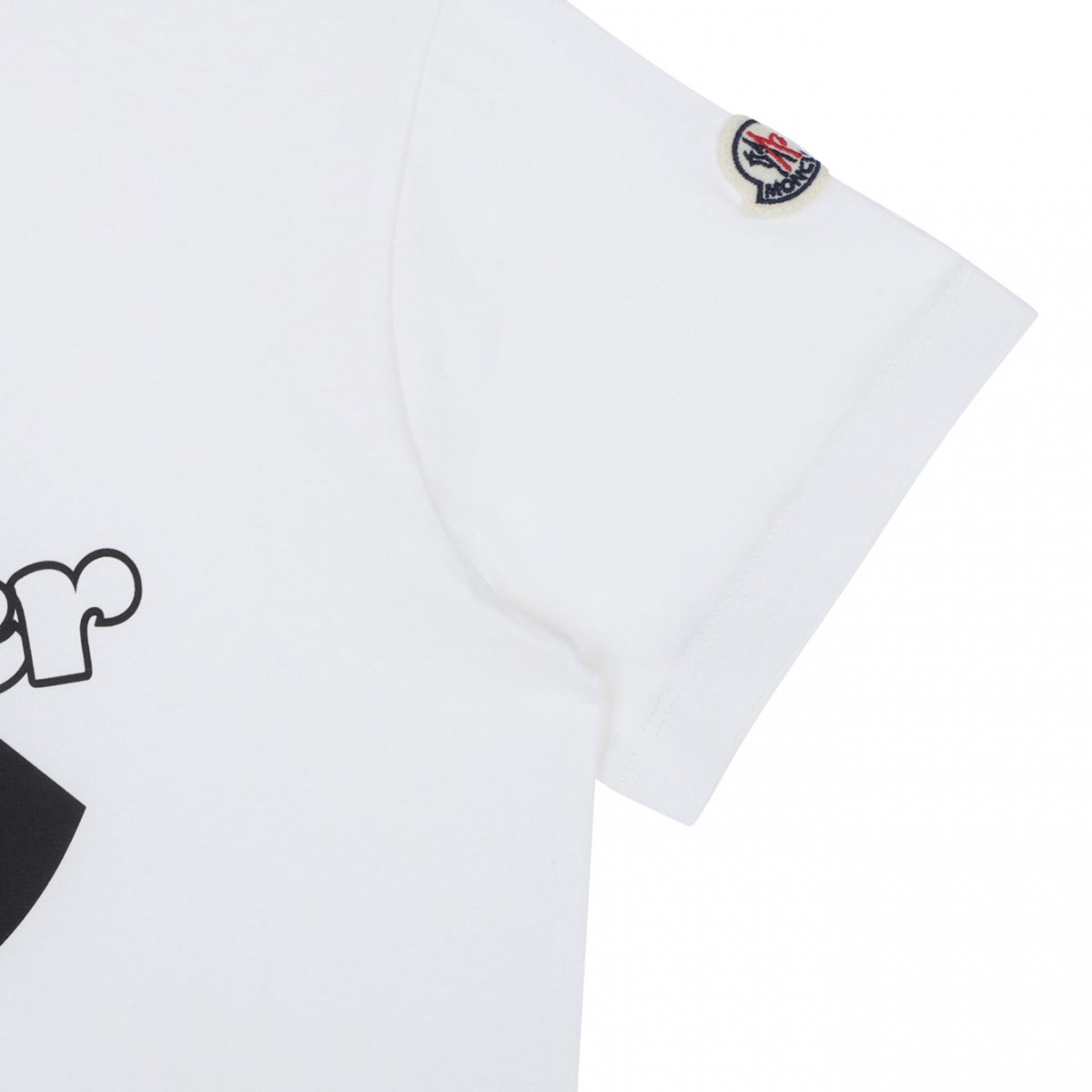 White Logo Print T-Shirt
