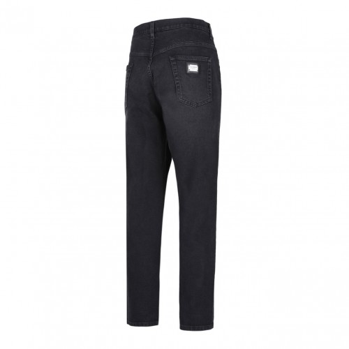 Black Tapered Leg Jeans