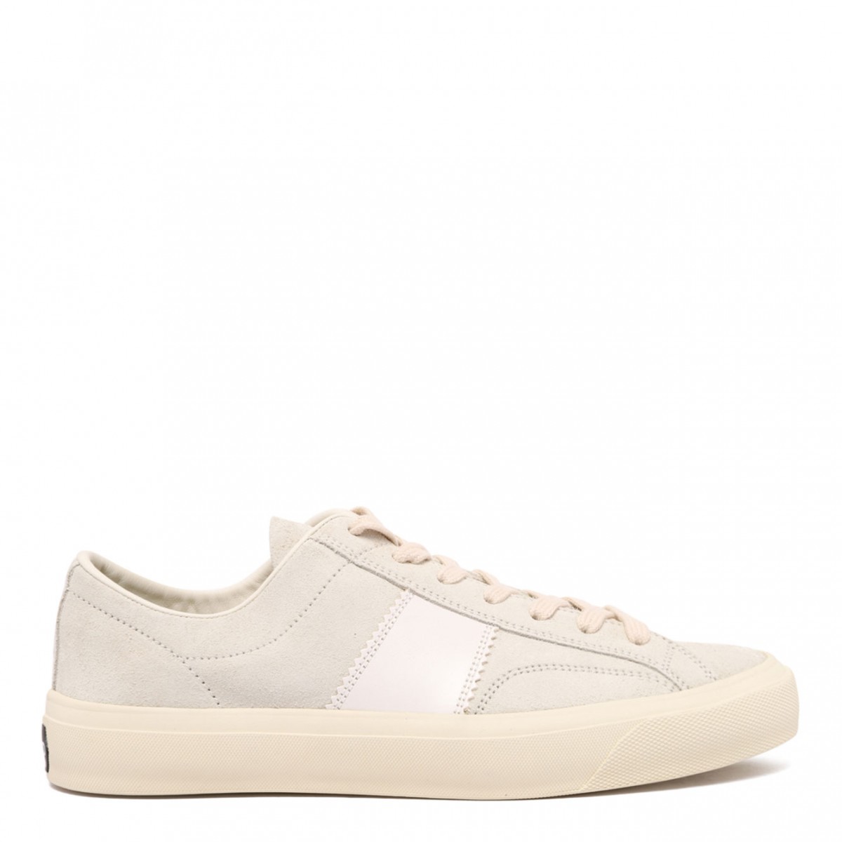 White Suede Low Top Sneakers