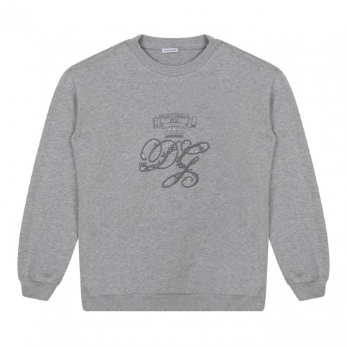 Medium Grey Logo Embroidered Sweatshirt