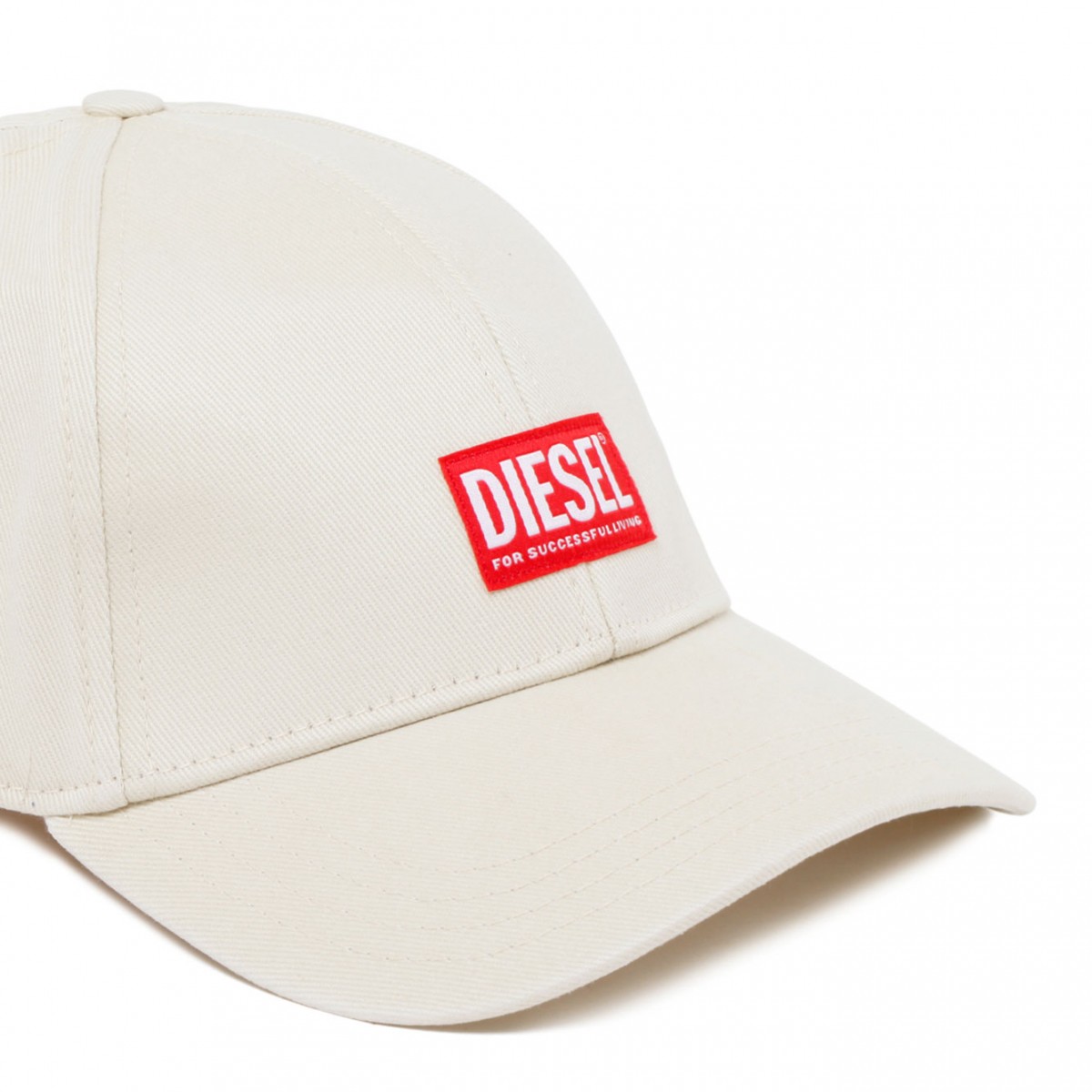 White Logo Patch Baseball Cap