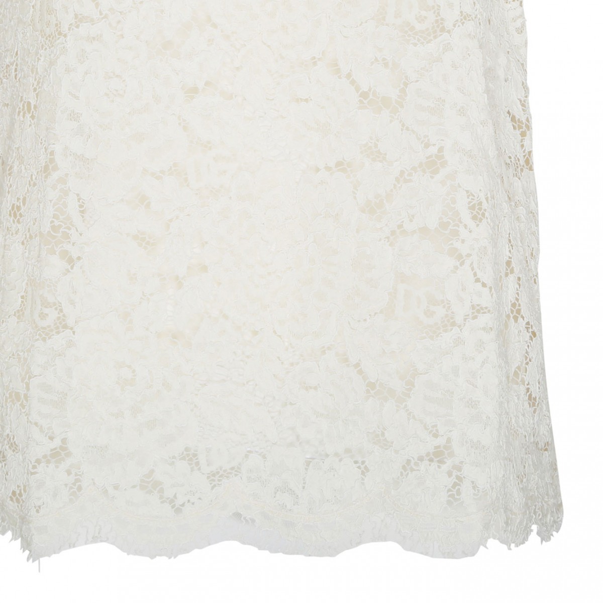 White Semi Sheer Construction Top